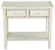 Sunny Designs™ White Sand 2-Drawer Side Table-2