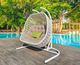 VIG Furniture Renava San Juan Beige/White Outdoor Hanging Chair-2