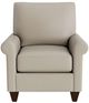 Bassett® Furniture Customizable True Custom® Leather Roll Arm Accent Chair-1