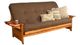 Kodiak Furniture Phoenix Linen Cocoa/Butternut Queen Futon with Mattress-0