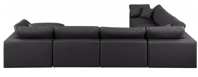 Meridian Furniture Comfy 8-Piece Black Vegan Leather Sectional-3