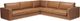 Stylus® Furniture Wells 3-Piece Walnut Sectional-0