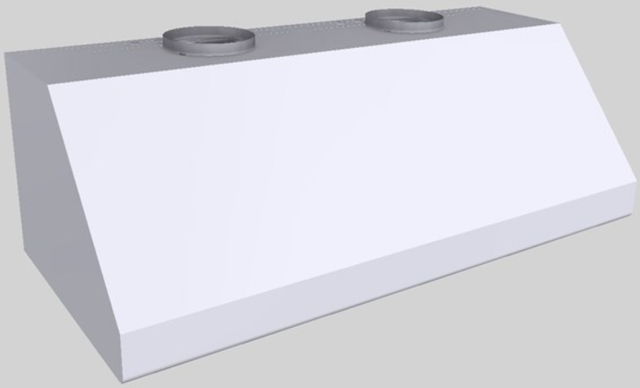 Vent-A-Hood® 54" White Wall Mounted Range Hood-3