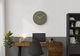 Monarch Specialties Inc. Dark Bronze 12" Analog Wall Clock with Gold Numbers-1