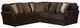 Jackson Furniture Mammoth 2-Piece Chocolate Right Side Facing L-Shape Sectional-0
