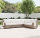 Flexsteel® Vista 6-Piece Natural/Warm Gray Wicker Outdoor Sectional-5