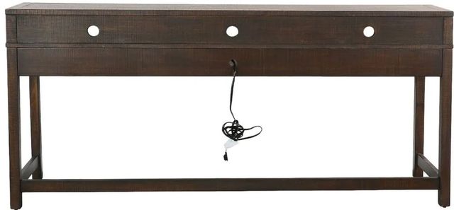 Sunny Designs™ Homestead Tobacco Leaf Console Table with USB Power Pack-3