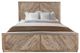International Furniture Direct Balam Stained White Queen Panel Bed-0