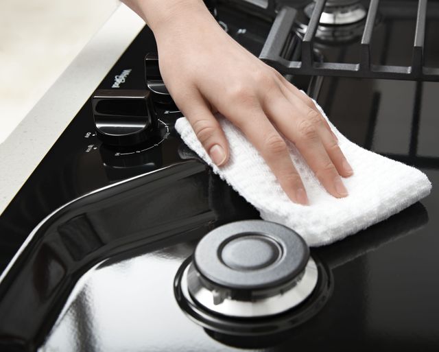 Whirlpool® 30" Black Gas Cooktop-3