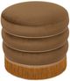 TOV Furniture Lakka Brown Velvet Ottoman-4