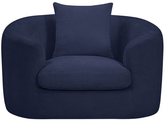 Meridian Furniture Penelope Navy Upholstered Accent Chair-1