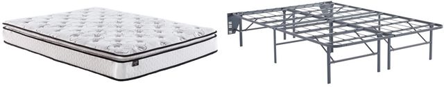 Sierra Sleep® by Ashley® Bonnell 2-Piece 10" Hybrid and Better than a Boxspring Foundation Full Mattress Set-0