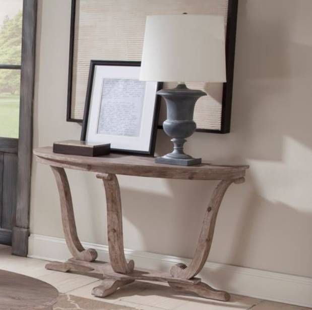 Liberty Furniture Greystone Mill Stone White Wash Sofa Table-1