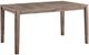 Bassett® Furniture Origins Dandridge Fog 60" Rectangle Dining Table with 1 Leaf-1