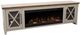 Legends Home Ithaca Bourbon/Sandstone 83" Fireplace Console-0