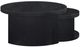 Coaster® Sweeney 2-Piece Black Round Wood Occasional Nesting Table Set-5