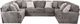 Jackson Furniture Mammoth 3-Piece Smoke Sectional Sofa Set-0