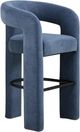 TOV Furniture Malone Blue Denim Chenille Bar Stool-0