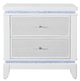 Global Furniture USA Alina White Nightstand with Hidden Fridge-3