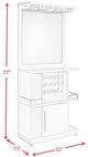 Elements International Wendolyn Light Glossy White Wine Cabinet-2