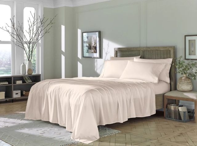 Sleeptone® Eucalyptus 6-Piece Blush Moisture-Wicking Split King Sheet Set-3