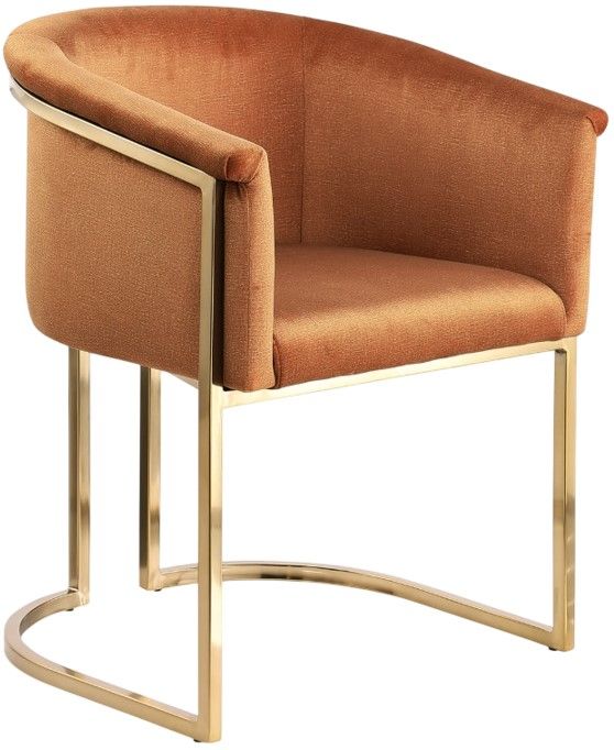 Meridian Furniture Tierra Cognac Upholstered Dining Chair-0