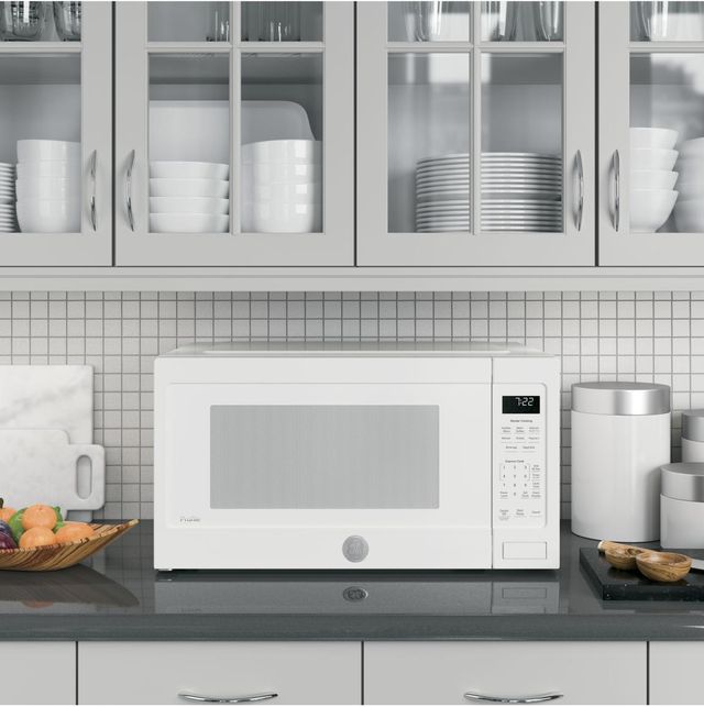 GE Profile™ 2.2 Cu. Ft. White Countertop Sensor Microwave-4