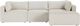 TOV Furniture Hangover 4-Piece Cream Performance Fabric Outdoor Modular Sectional-4