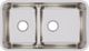 Elkay Lustertone® Classic Lustrous Satin 32-1/16" x 18-1/2" x 9" 40/60 Double Bowl Undermount Sink with Aqua Divide-1