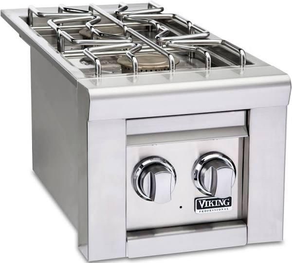 Viking® 5 Series 13" Stainless Steel Liquid Propane Double Side Burner-0