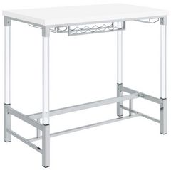 Coaster® Norcrest White High Gloss Pub Height Bar Table