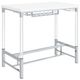 Coaster® Norcrest Glossy White Bar Height Table with Chrome-0