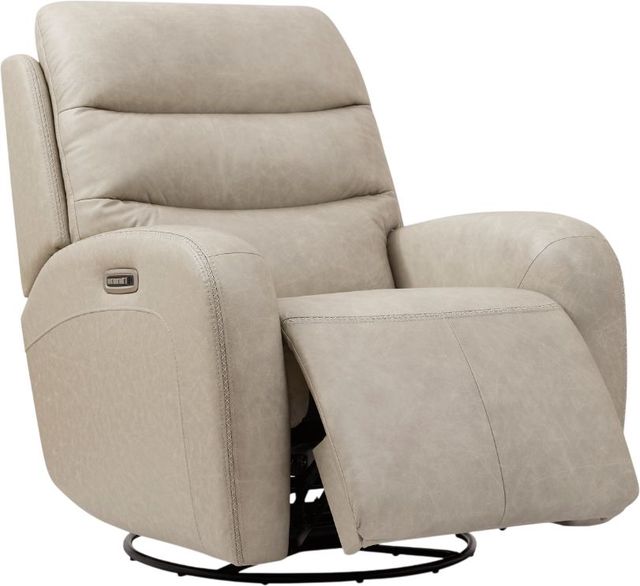 Signature Design by Ashley® Motion-Max Stonewash Power Swivel Glider Recliner-3