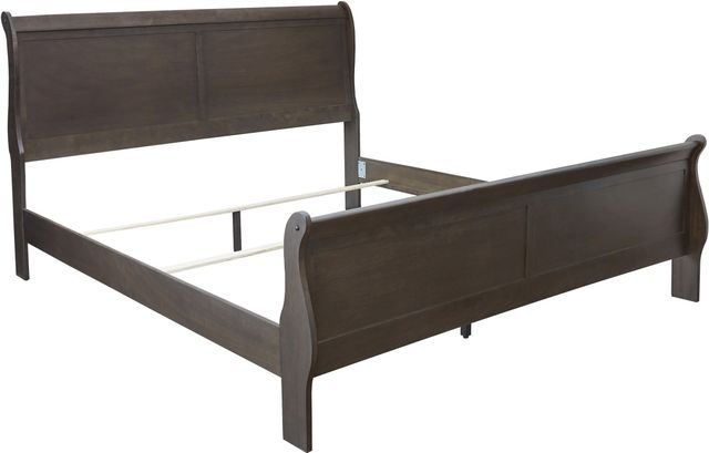 Signature Design by Ashley® Leewarden Dark Brown King Sleigh Bed-2