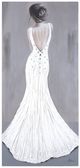 YHD Woman in White Wall Art-0