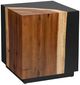 Crestview Collection Cavallo Brown End Table with Black Base-0