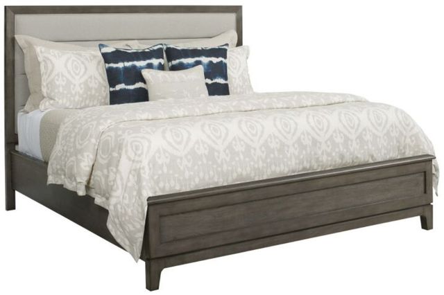 Kincaid® Cascade Ross Brown/Gray California King Upholstered Panel Bed-0