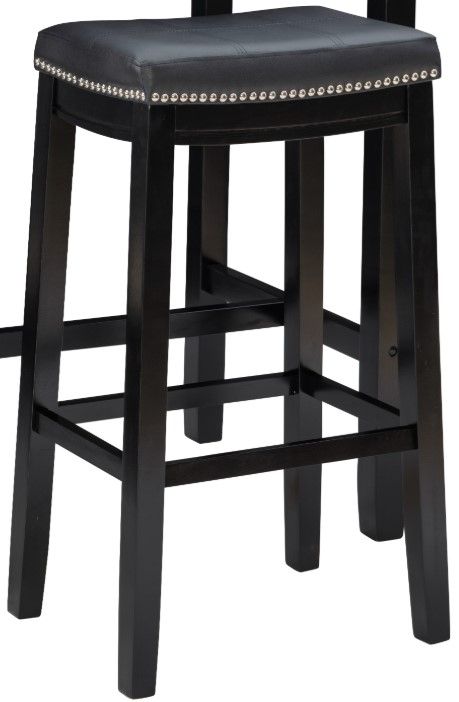 Linon Claridge 3-Piece Black Bar Table Set-1