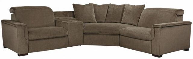 Corinthian Furniture Danielle 4-Piece Mushroom L-Shape Power Reclining Sectional-0