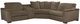 Corinthian Furniture Danielle 4-Piece Mushroom L-Shape Power Reclining Sectional-0
