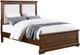 Winners Only® Tamarack Hazelnut/White King Upholstered Panel Bed-0