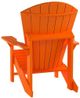C.R. Plastic Generation Line Orange Classic Adirondack Outdoor Chair-3