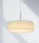 Cal® Lighting & Accessories Brushed Steel/White Dimmable Pendant-2