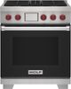 Wolf® 30" Black Pro Style Dual Fuel Range-0