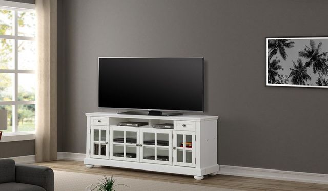 Parker House® Cape Cod Vintage White 76" TV Console-1