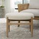 Uttermost® Acrobat Brown/Off-White Small Bench-1