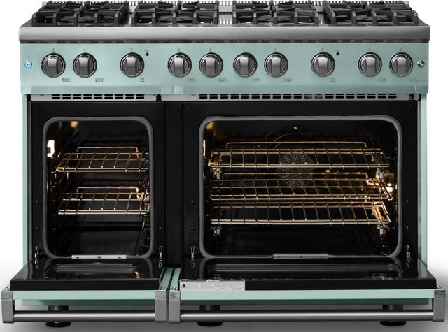 Viking® 5 Series 48" Splash Pro Style Gas (NG) Range with Polished Chrome Trim-1