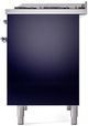 Ilve® Nostalgie II Series 40" Midnight Blue Pro Style Dual Fuel Range-4
