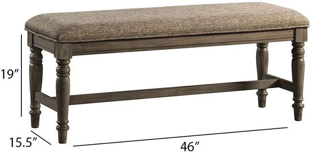 Intercon Balboa Park Brown/Roasted Oak Dining Bench-2