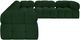 Meridian Furniture Ames 6-Piece Green Modular Sectional-2